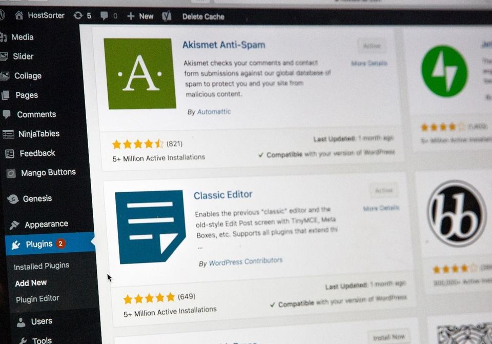 WordPress admin screen on a laptop, where form plugin settings live
